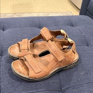Ecco Men's Brown Leather Sandals